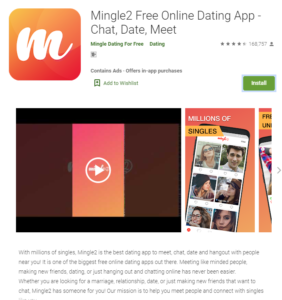 mingle2 rating by google